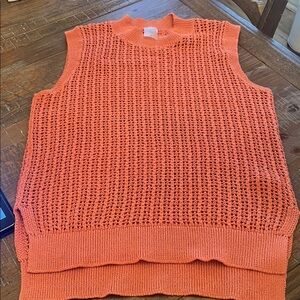 Calia By Carrie Underwood Woman’s Vibrant Orange Crewneck Sweater